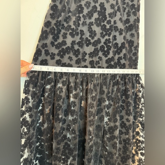 Zara Floral Balloon Skirt – Sheer & Suede Details, Size M - Picture 10 of 16